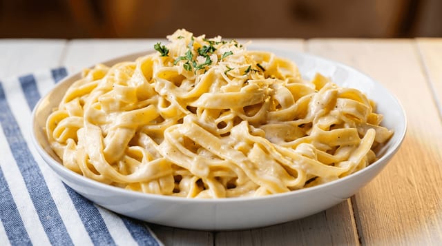 Fettuccine Alfredo.